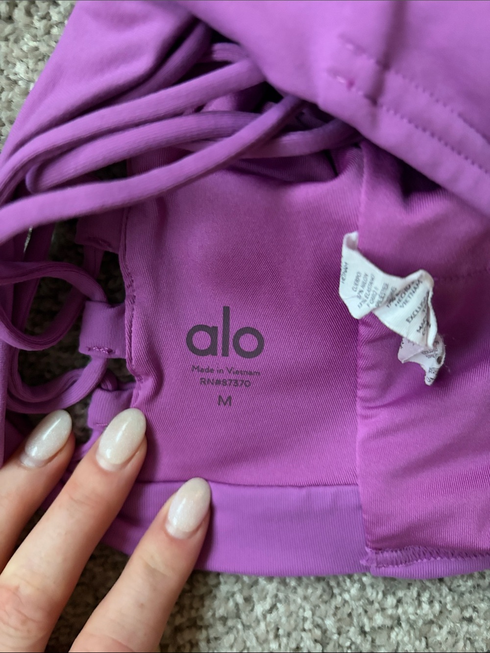 Purple Alo yoga sports bra - Picture 3 of 3